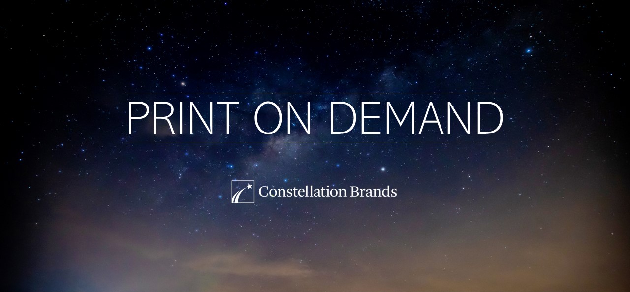 Constellation Brands Print POS
